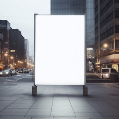 billboard on the street for mockup high quality