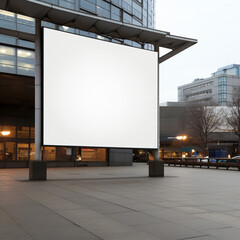 Obraz premium blank billboard on the street for mockup