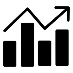 Business chart icon symbol image vector. Illustration of the diagram graphic statistics design image