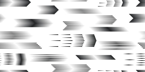 Seamless pattern with speed lines . Fabric pattern with striped Design elements .Repeating Black fast lines .Geometric shape. Dynamic geometrical Endless overlay texture.