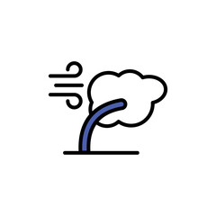 Storm icon design with white background stock illustration