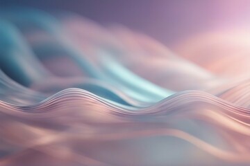 Abstract PC desktop background with soft waves and lines in pastel colors