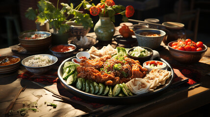 Spring rolls, typical Chinese cuisine