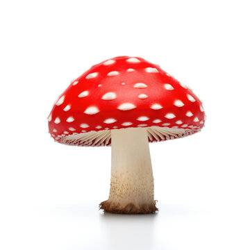 fly agaric isolated on white