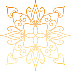 Mandala geomatric logo symbol