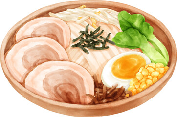 Watercolor Japanese Noodle