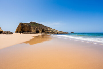 Alteirinho beach on the Odemira district in Alentejo, Portugal