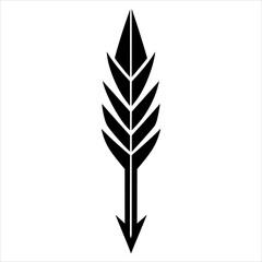 Ethnical black arrow bullet journal elements