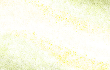 green gold watercolor abstract background
