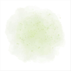 green watercolor element