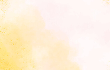 pinkyellow watercolor abstract background
