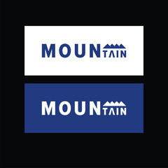 mountain logo design, mountain vector, pine tree, mountain and mountain silhouette, mountain logo premium