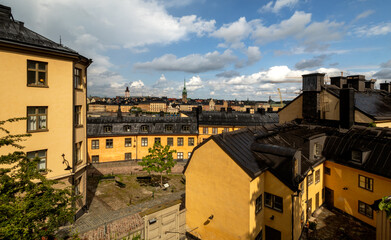 yellow neighbourhood Tavastgatan Stockholm