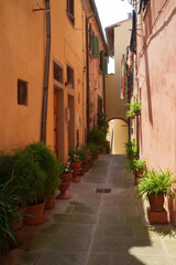 Fototapeta na wymiar Historic buildings of Lari, Tuscany