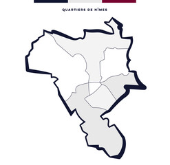 Quartiers de N&icirc;mes