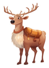 Christmas Element for decoration. Reindeer. ai generated.