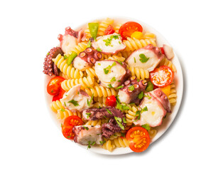 Ensalada de pasta con pulpo