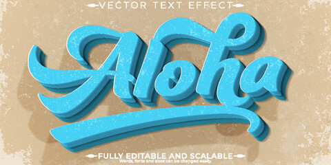 Retro, vintage text effect, editable 70s and 80s text style © QuillArtistry