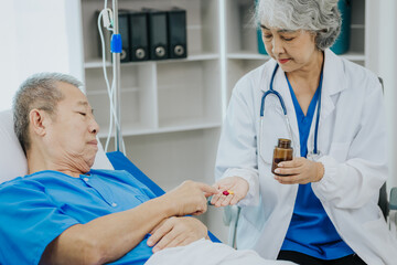 male health checkup with doctor Doctors consult about diagnosis of male diseases or mental...