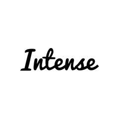 ''So Intense'' Lettering