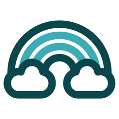 rainbow icon for illustration
