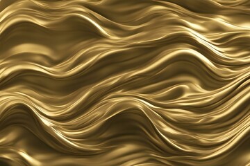 golden color wavy surface background. shiny gold background. gold texture. luxurious, elegant