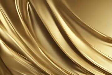 golden color wavy surface background. shiny gold background. gold texture. luxurious, elegant