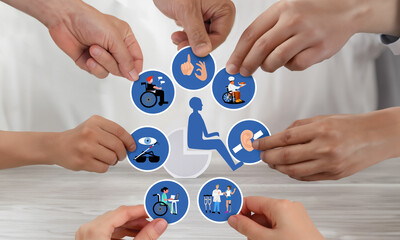 Inclusion and Empowerment of People with Disabilities - Life Illustrations