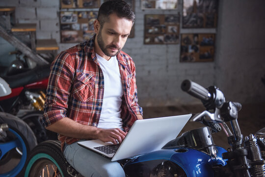 Motorbike repair shop