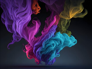 smoke on black , colour full smoke background 