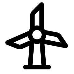 wind power icon for illustration