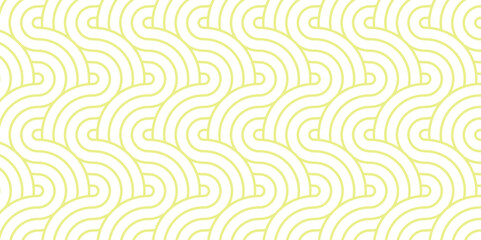 Abstract Pattern with wave lines yellow sprial scripts background. seamless scripts geomatics overloping create retro line backdrop pattern background. Overlapping Pattern with Transform Effect.