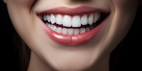 Portrait of dental beauty and confidence. Radiant wellness. Embracing beauty of healthy teeth. Art of beautiful smile
