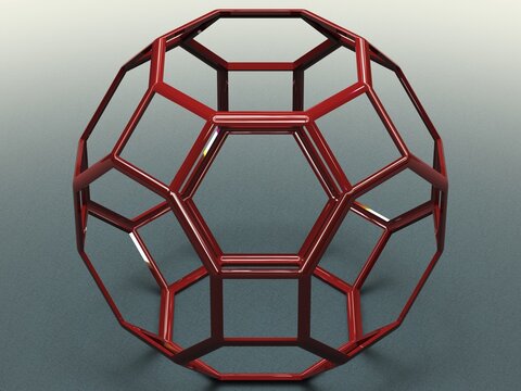 Wireframe Great Rhombicuboctahedron 3D print model