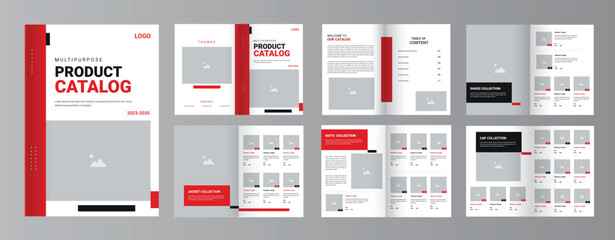 Product Catalog Design Template , multipurpose Product catalog template, Catalog design layout - obrazy, fototapety, plakaty