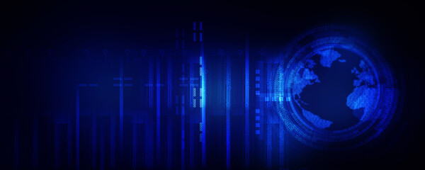 2d illustration world map abstract background
