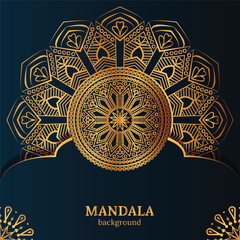 luxury mandala with abstract background. Decorative mandala design for cover, card, print, poster, banner, brochure, invitation.	