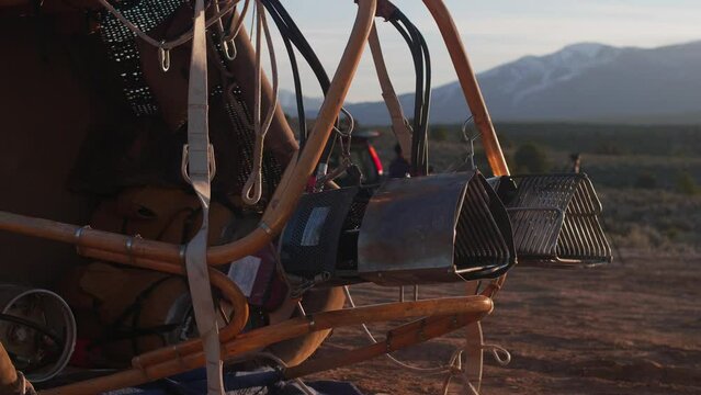 Hot Air Balloon & Basket, Recreational Aircraft, American Southwest, New Mexico, Slow Motion