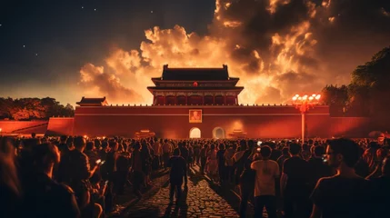 Papier Peint photo Pékin Tiananmen Square Photography