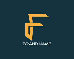 F logo. EPS file. Editable Color. CMYK Color mode. Free Font used. Easy To Download.