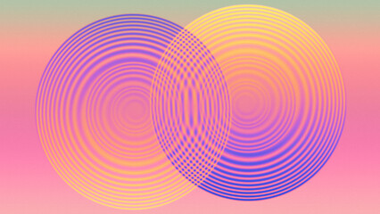 Abstract background with circles. Digital illustration