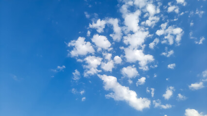 Naklejka na ściany i meble beautiful blue cloudy Sky