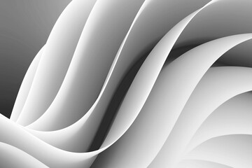 beautiful white fluid Abstract Wave Shape Gradients background , like flower petal ,modest pattern