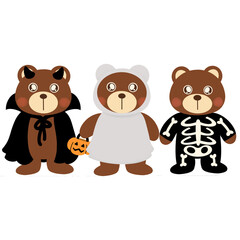 halloween and teddy bear