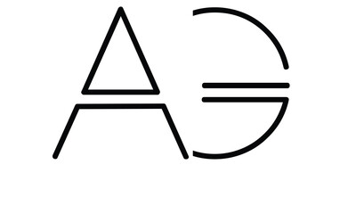 Alphabet letters monogram logo AG or GA