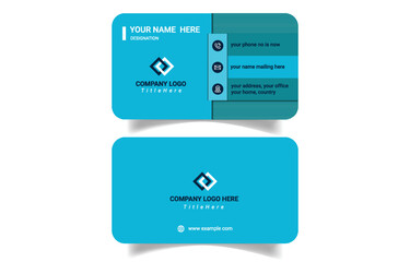 Modern unique  professional business card design template
