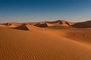 Fototapeta na wymiar beautiful view of calm desert under sky 