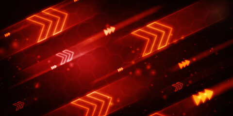 2d illustration Abstract futuristic electronic circuit technology background