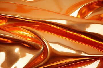 Orange Holographic Foil Elegance, a Dazzling Texture Background Infused with Futuristic Shimmer and...