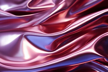 Obraz premium Red Holographic Foil Elegance, a Dazzling Texture Background Infused with Futuristic Shimmer and Mesmerizing Iridescent Brilliance